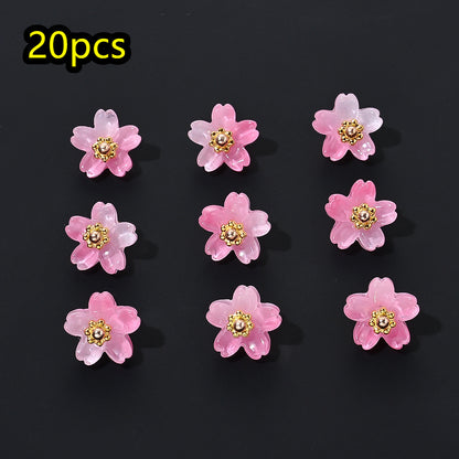 Shiny UV Iris Flower Beads