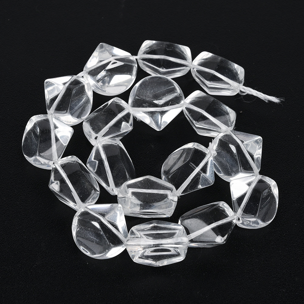 11x16mm Artificial Crystal Diamond Beads