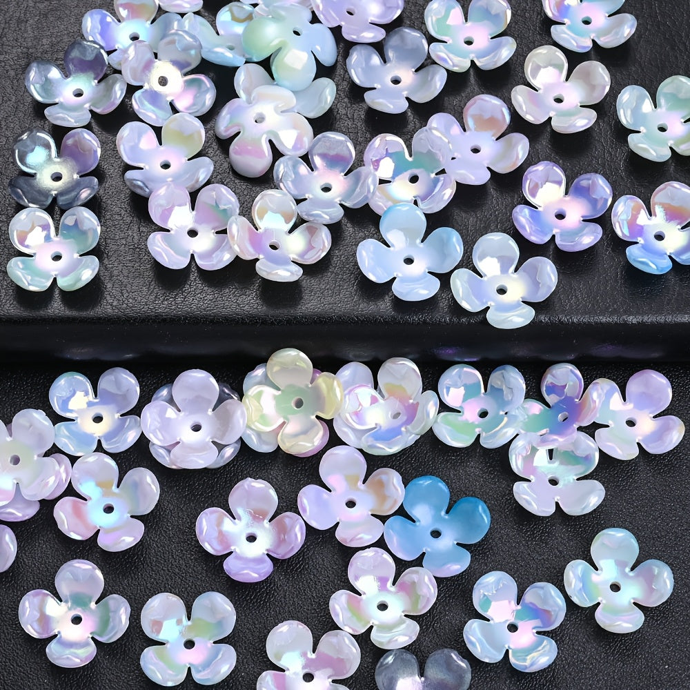 Mardi Gras Wood Round Spacer Beads