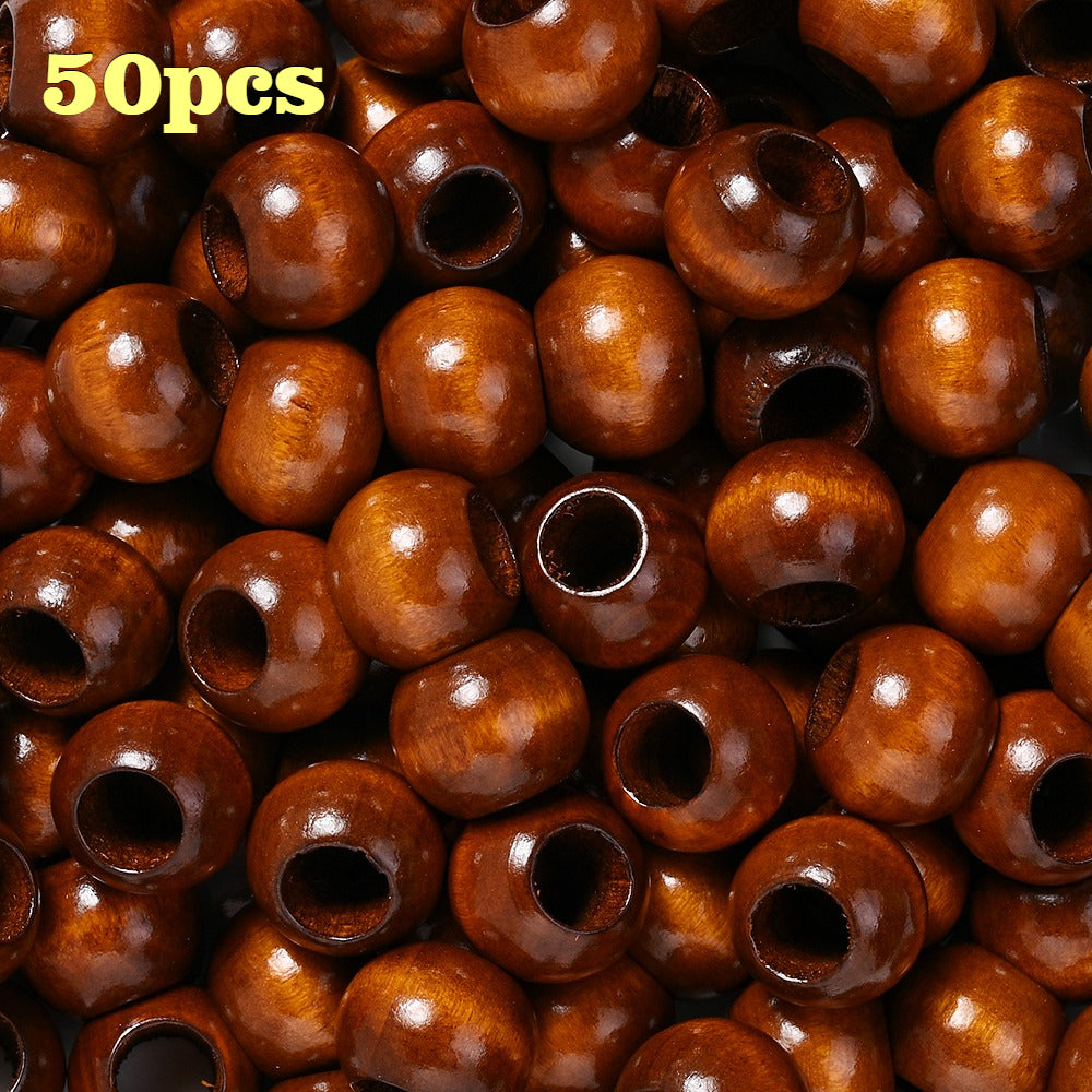 Long Unfinished Wooden Tube Beads
