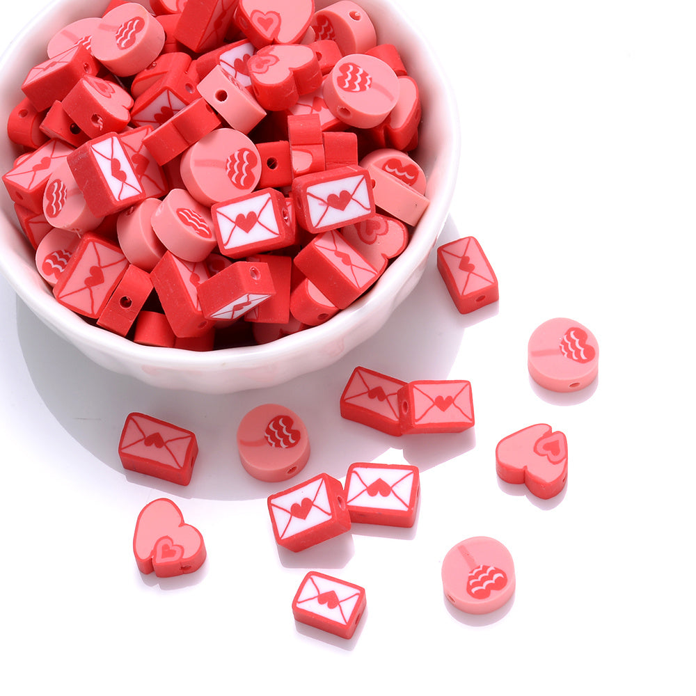 Mix Shiny Faceted Oval Acrylic Spacer Beads