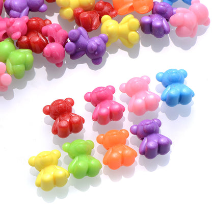 iYOE 30-Piece Mix Cute Bear Acrylic Spacer Beads