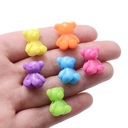 iYOE 30-Piece Mix Cute Bear Acrylic Spacer Beads