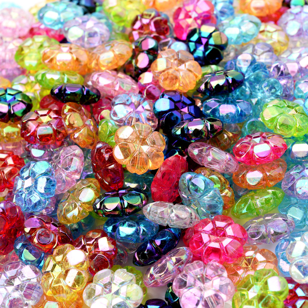 Double Layer Star Matte Acrylic Beads