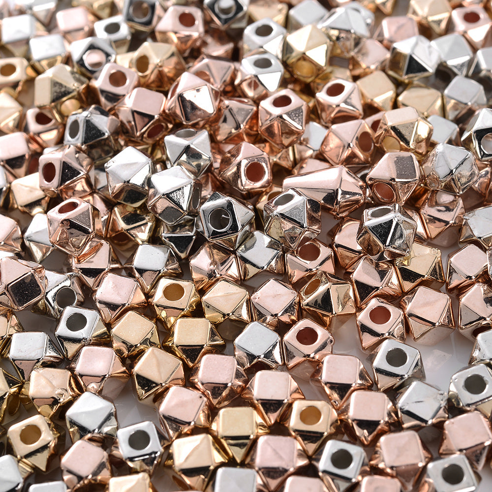 Big White Heart ABS Acrylic Beads