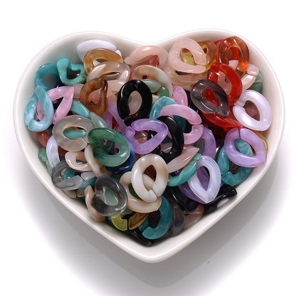 Gradient Twisted Chain Acrylic Beads