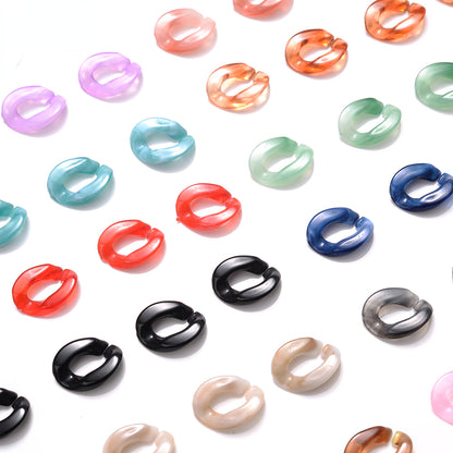 Gradient Twisted Chain Acrylic Beads