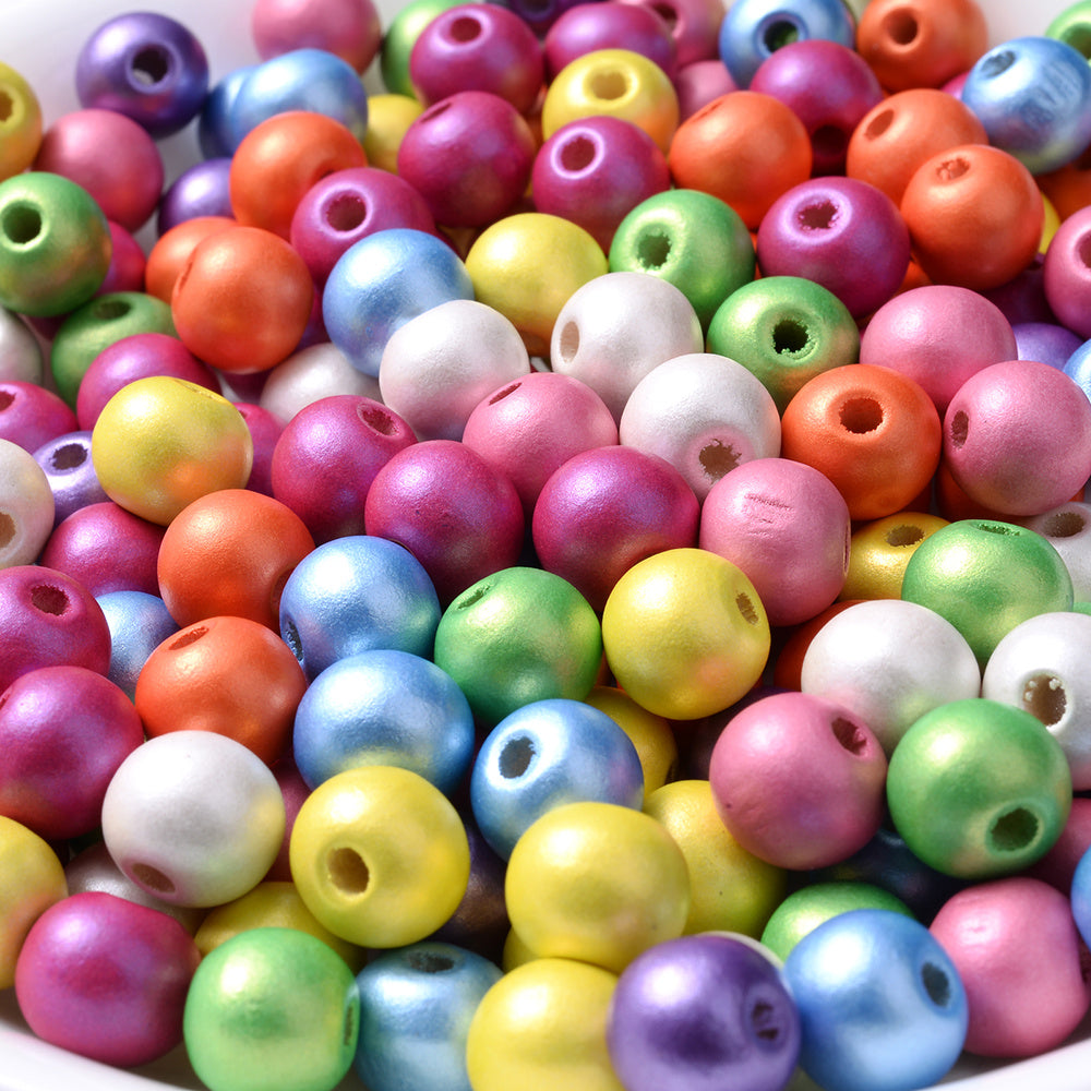 8mm Mix Evil Eye Flat Round Turkish Eye Resin Spacer Beads