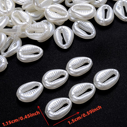 Imitation Pearl Shell ABS Beads