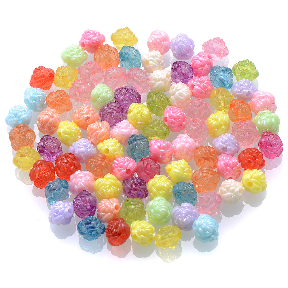 Shiny AB Crystal Colorful Butterfly Glass Spacer Beads