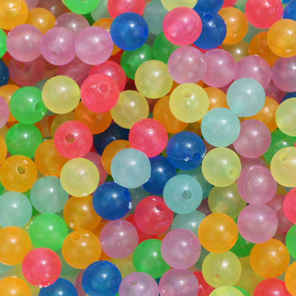 Cute Heart Acrylic Matte Spacer Beads