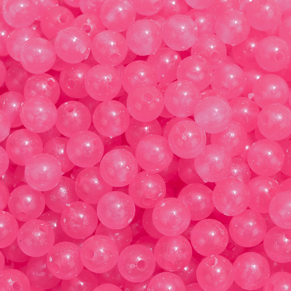 Cute Heart Acrylic Matte Spacer Beads
