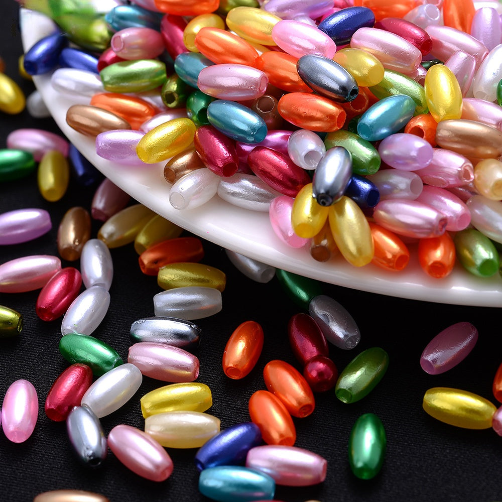 Mix Oval Acrylic Spacer Beads
