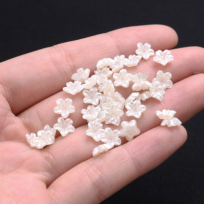 Mix Flower Imitation Metal Plastic Spacer Beads