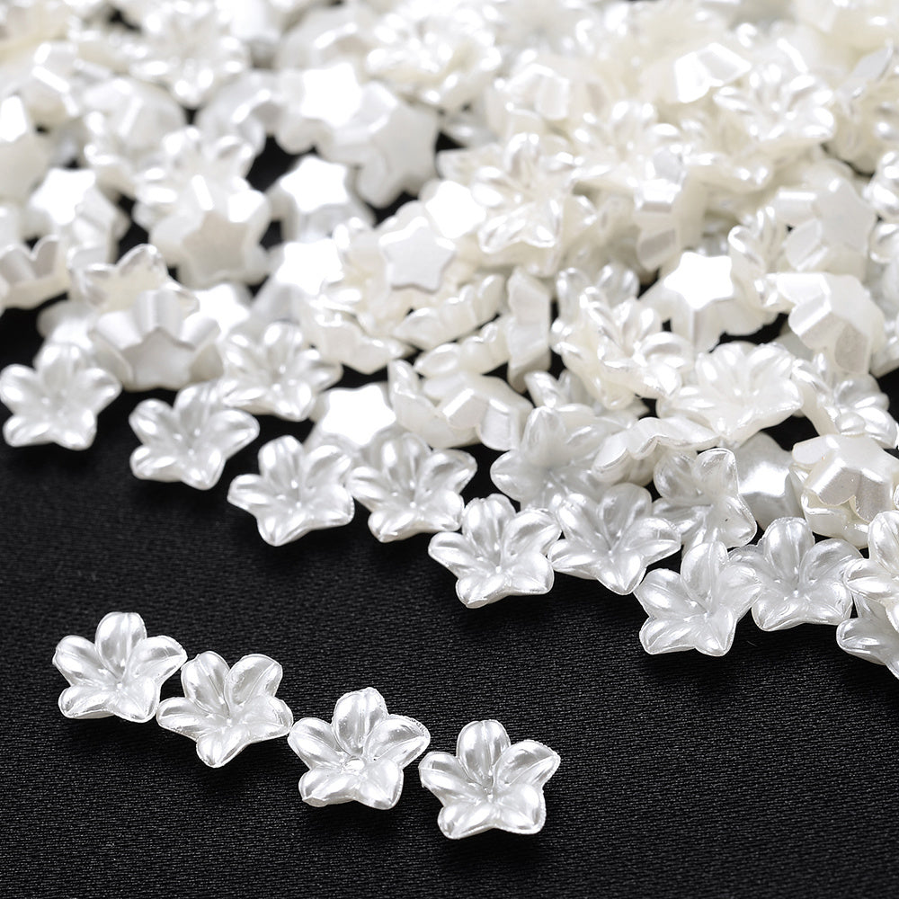 Mix Flower Imitation Metal Plastic Spacer Beads