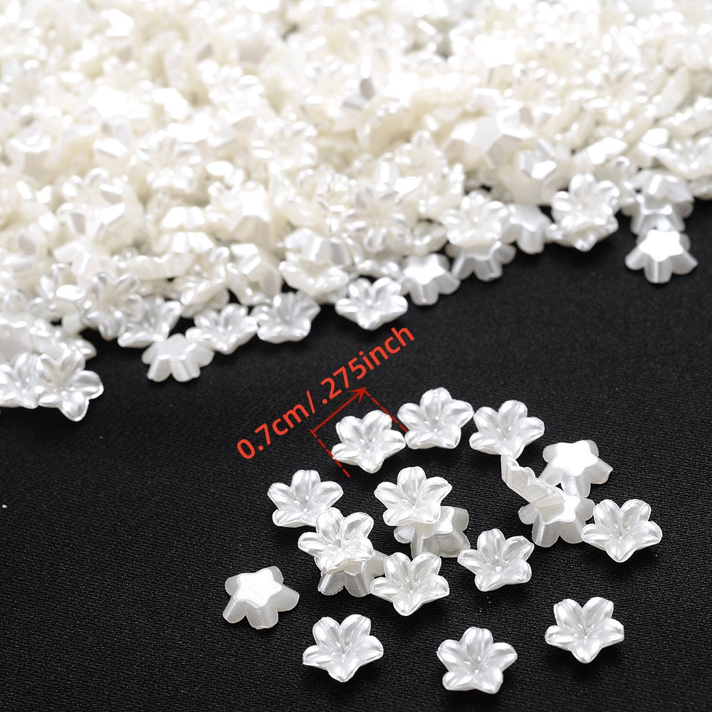 Mix Flower Imitation Metal Plastic Spacer Beads