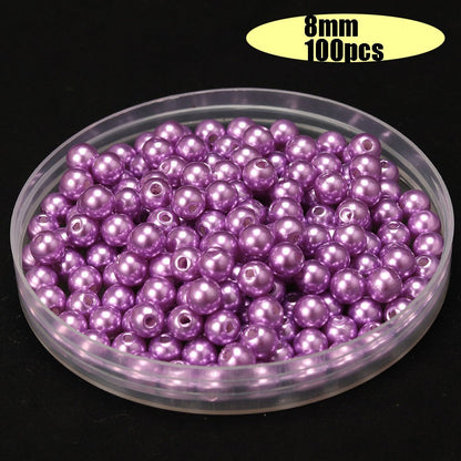 Fashion Faceted European Glass Rhinestone Column Beads