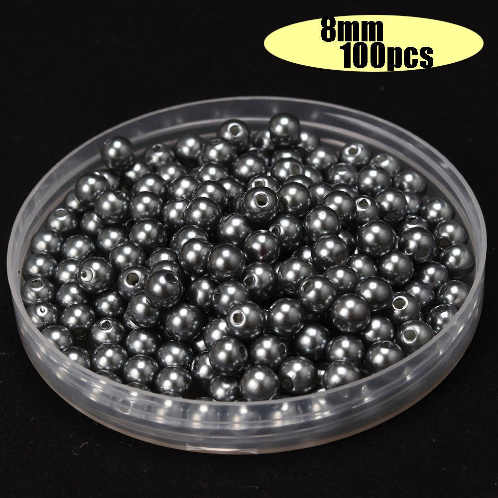 Fashion Faceted European Glass Rhinestone Column Beads