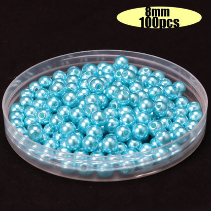 Fashion Faceted European Glass Rhinestone Column Beads
