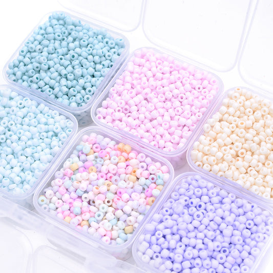 1000pcs 3mm Macaron Czech Glass Spacer Beads Kit