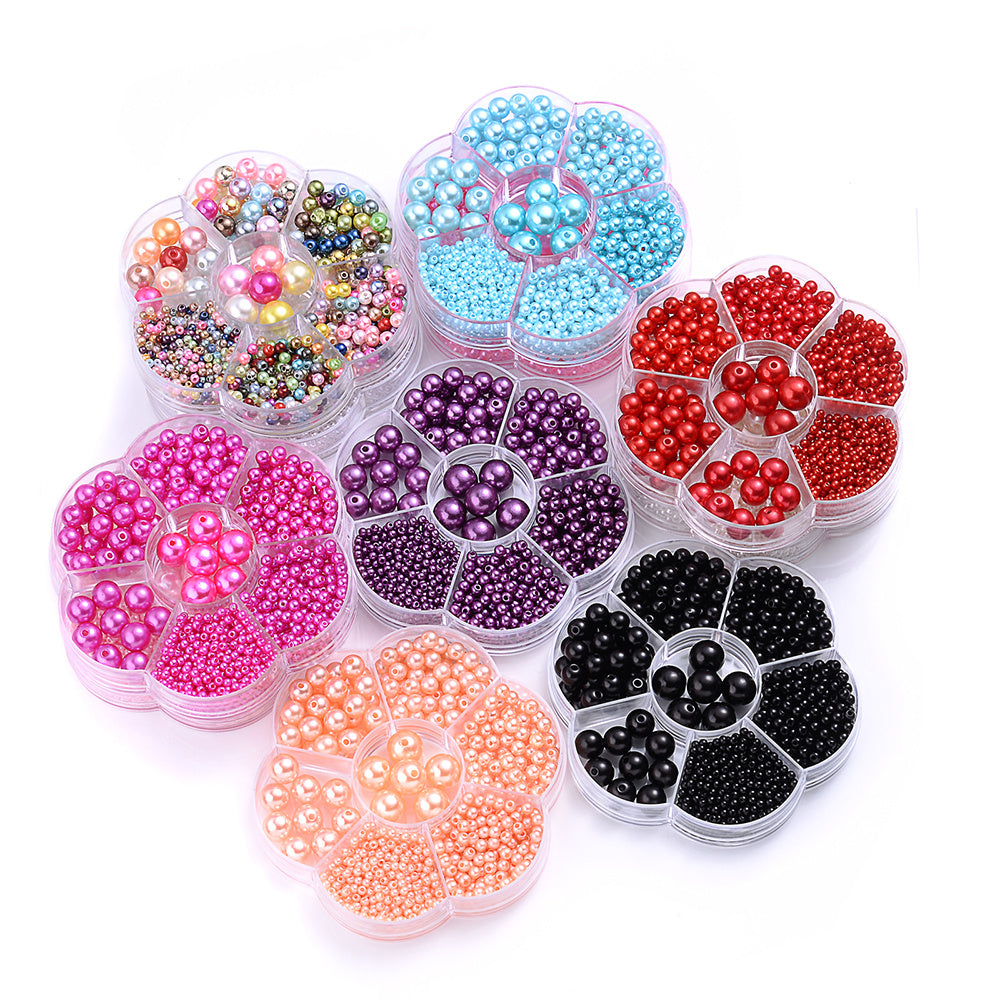 1150pcs Acrylic Imitation Pearl Beads Set