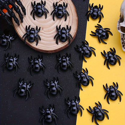 28x31mm Halloween Black Spider Acrylic Beads