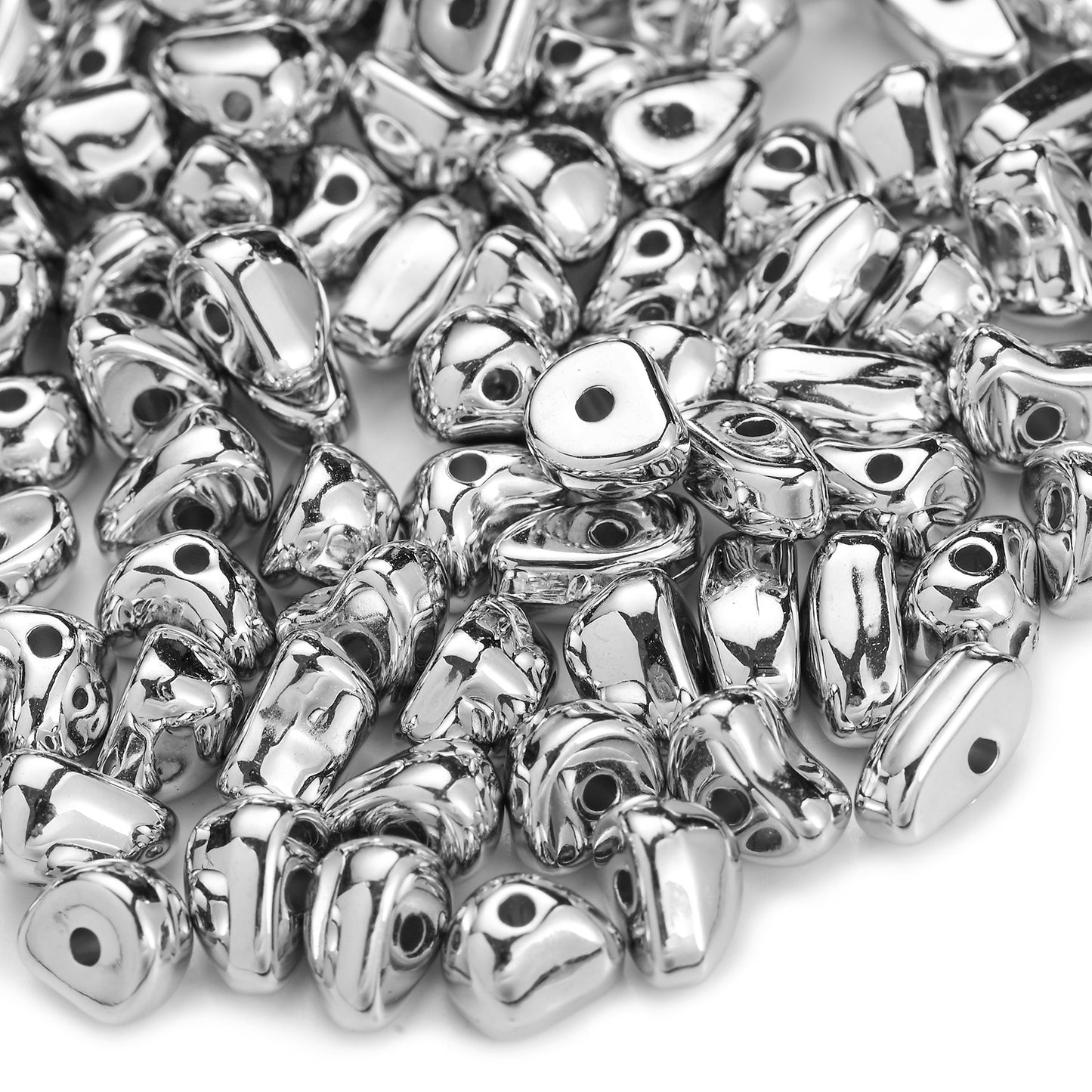 100pcs Irregular Geometric CCB Beads