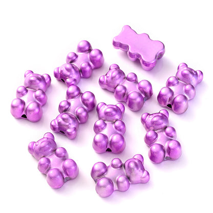 10pcs 11x18mm Imitation Metal Acrylic Spacer Beads