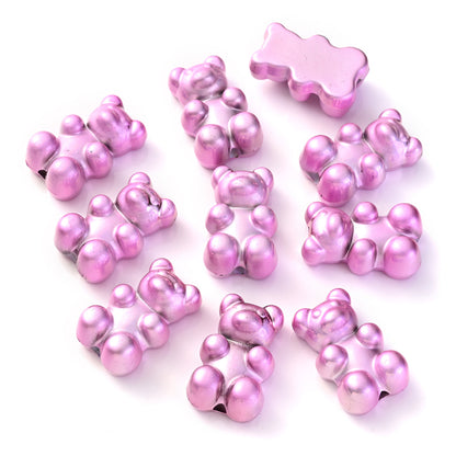 10pcs 11x18mm Imitation Metal Acrylic Spacer Beads
