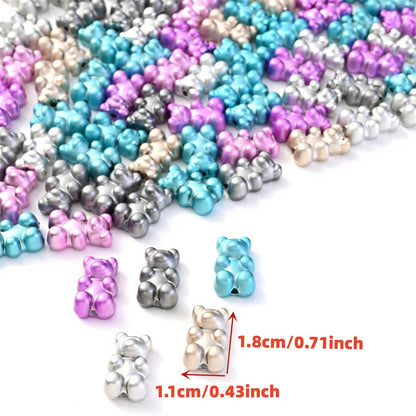 10pcs 11x18mm Imitation Metal Acrylic Spacer Beads