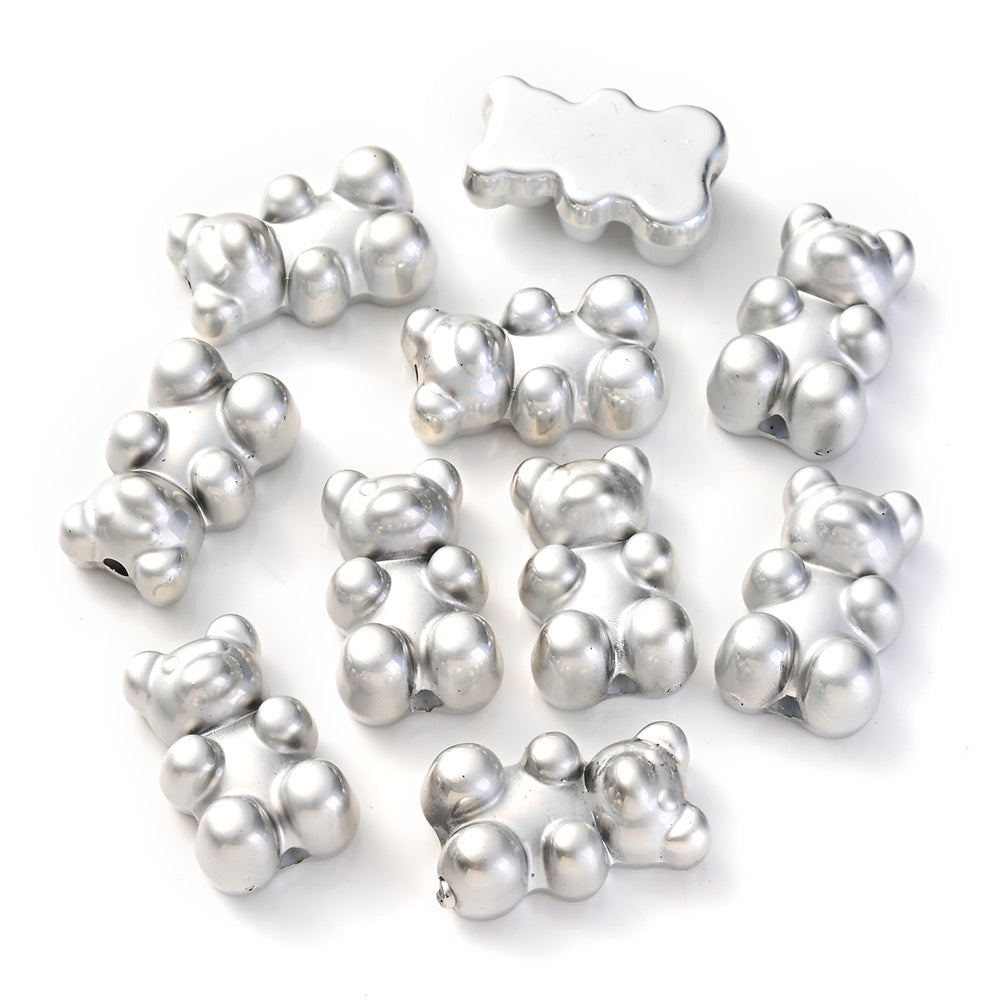 10pcs 11x18mm Imitation Metal Acrylic Spacer Beads