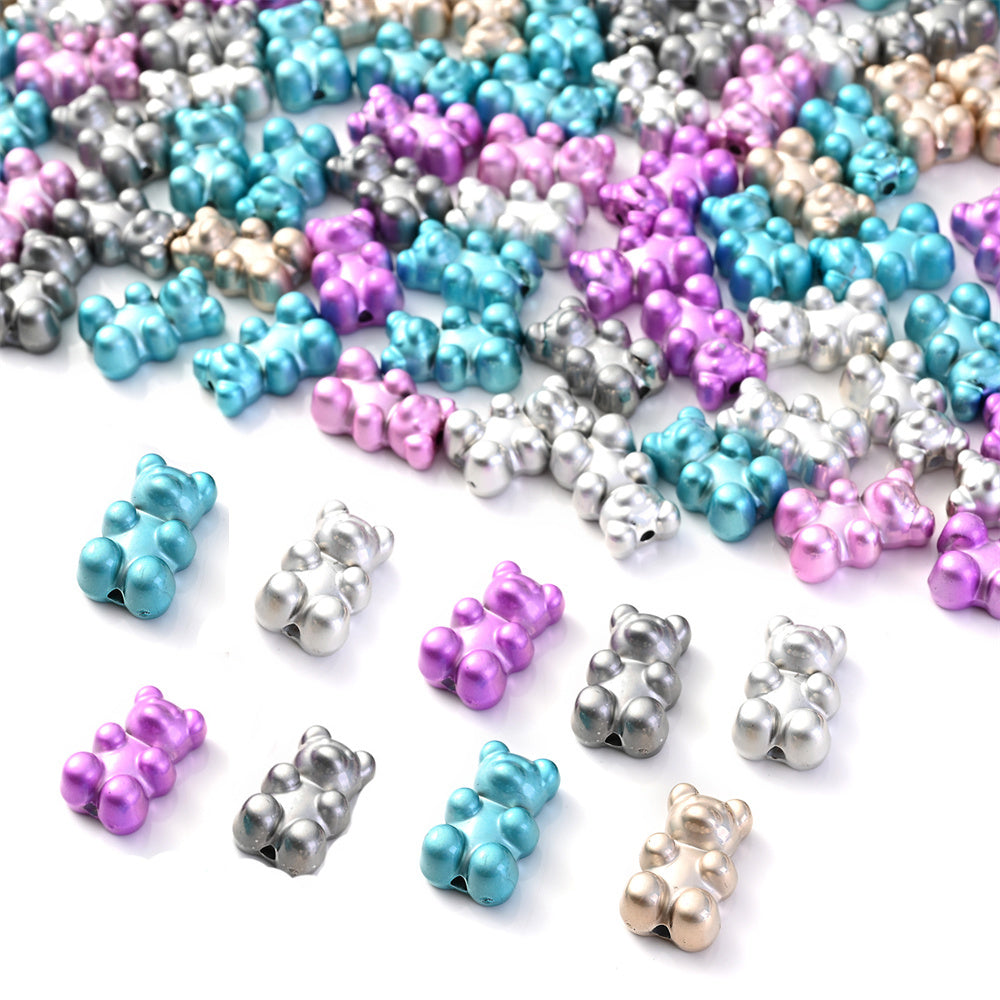 10pcs 11x18mm Imitation Metal Acrylic Spacer Beads