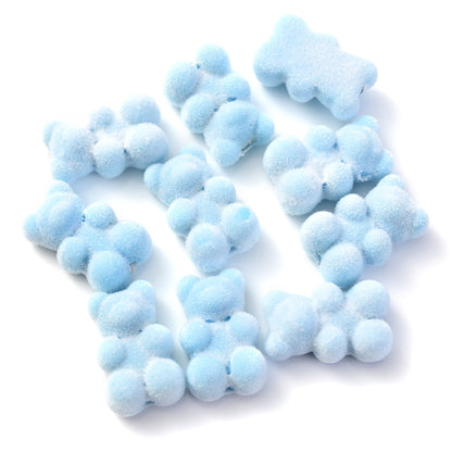 10pcs 12x18mm Flocking Bear Acrylic Beads