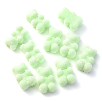 10pcs 12x18mm Flocking Bear Acrylic Beads