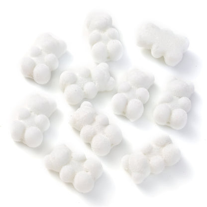 10pcs 12x18mm Flocking Bear Acrylic Beads
