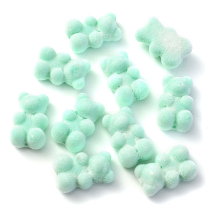 10pcs 12x18mm Flocking Bear Acrylic Beads
