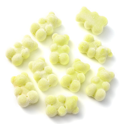 10pcs 12x18mm Flocking Bear Acrylic Beads