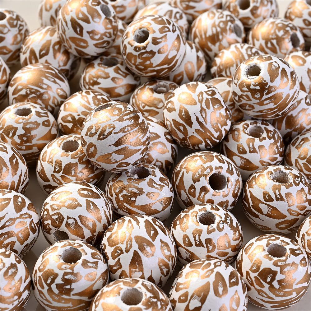 8mm Multicolor Crackle Glass Beads