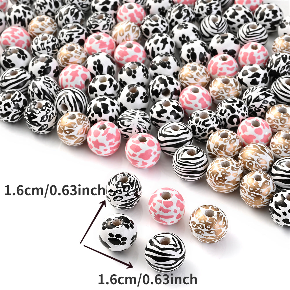 8mm Multicolor Crackle Glass Beads