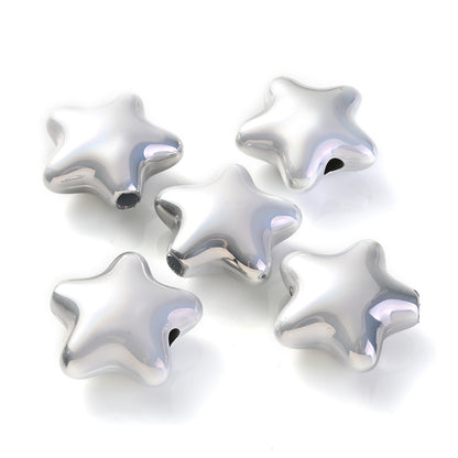 10pcs 20x21mm Acrylic Star Beads