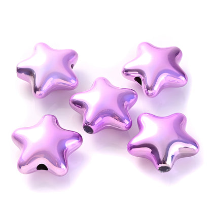 10pcs 20x21mm Acrylic Star Beads