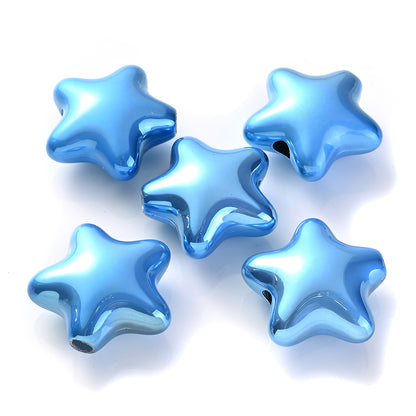 10pcs 20x21mm Acrylic Star Beads