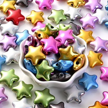 10pcs 20x21mm Acrylic Star Beads