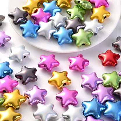 10pcs 20x21mm Acrylic Star Beads