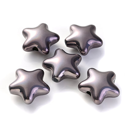 10pcs 20x21mm Acrylic Star Beads