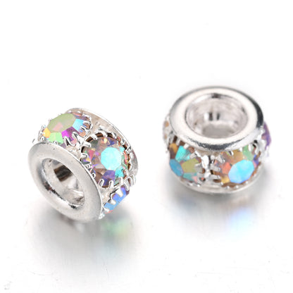 8/10mm Colorful Shiny Crystal Tube Beads
