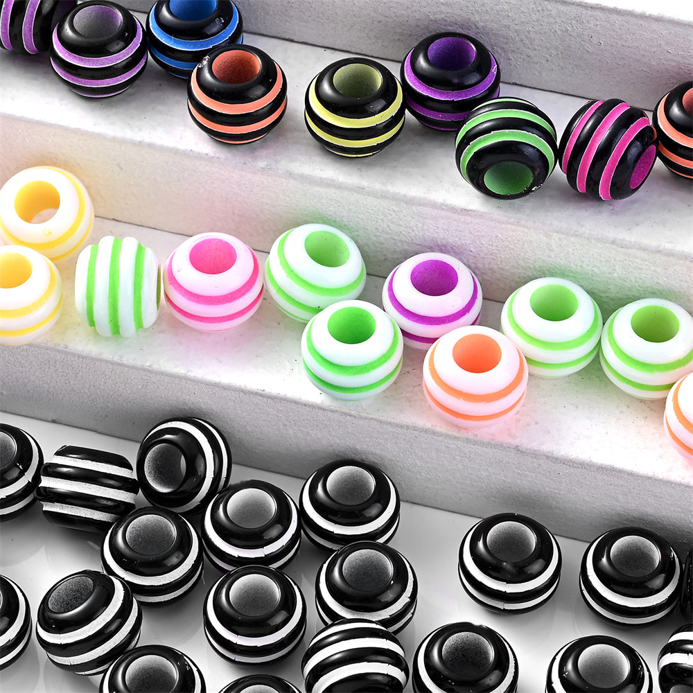 Geometric CCB Plastic Spacer Beads