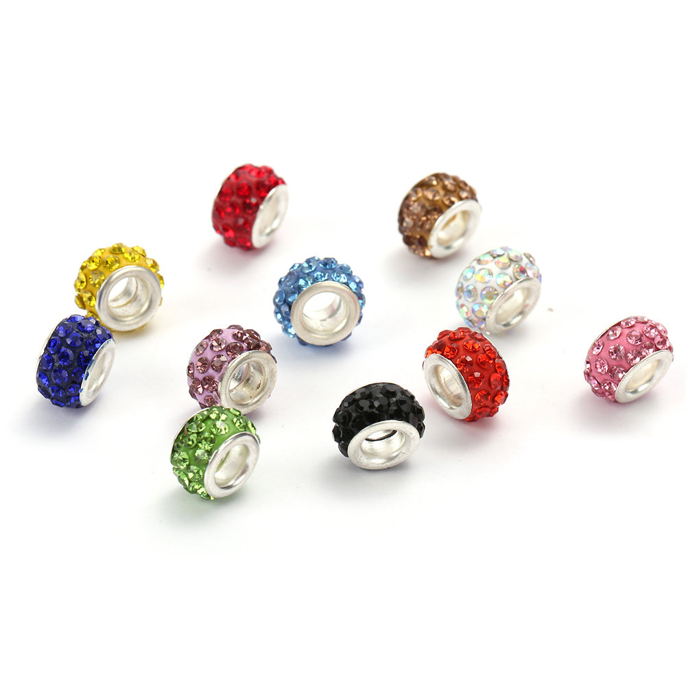 Colorful Trendy Acrylic Round Spacer Beads