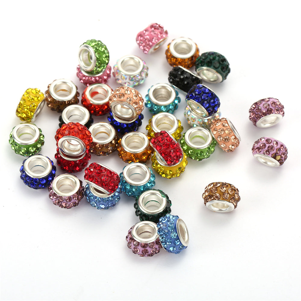 Colorful Trendy Acrylic Round Spacer Beads
