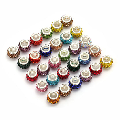 Colorful Trendy Acrylic Round Spacer Beads